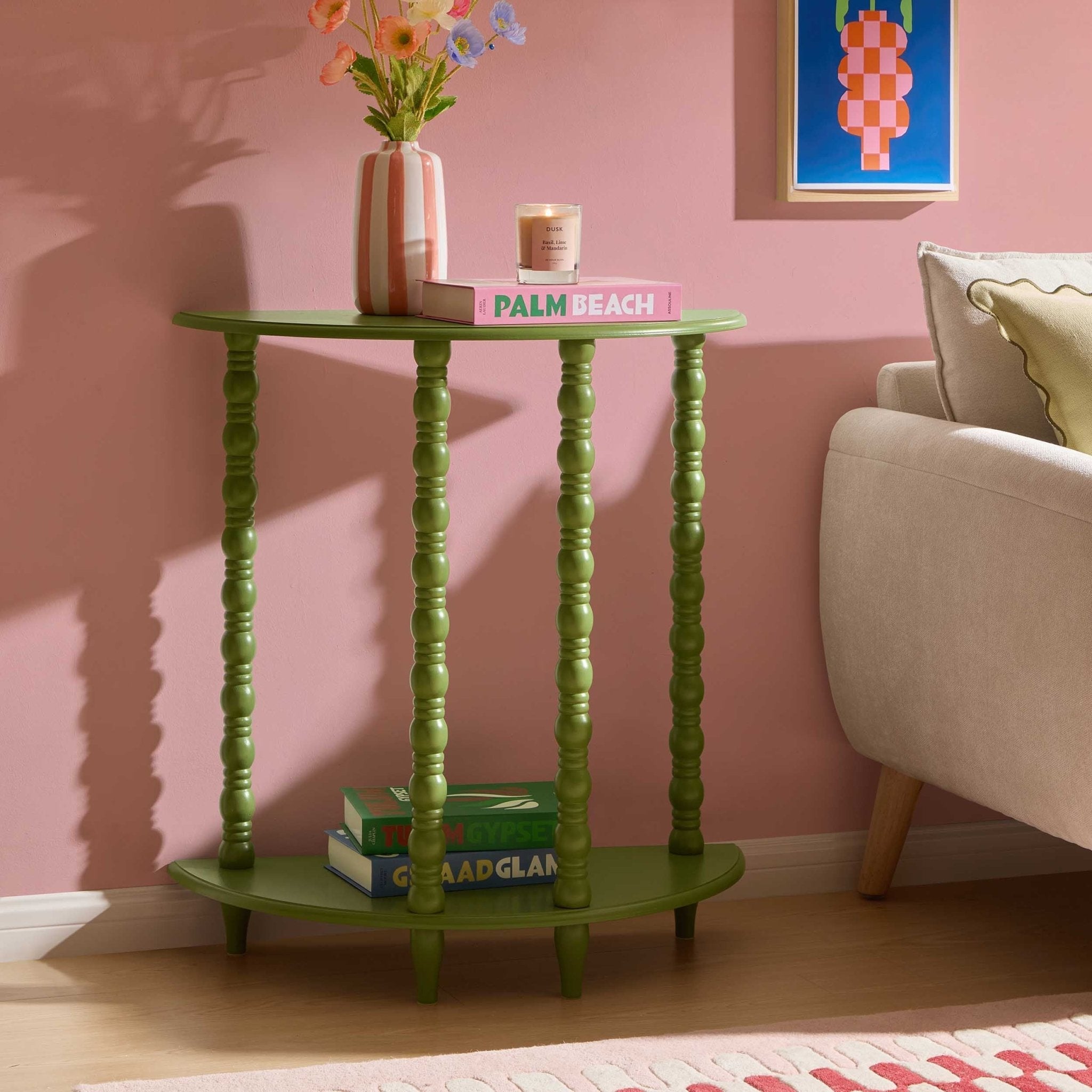Console Table - Olive