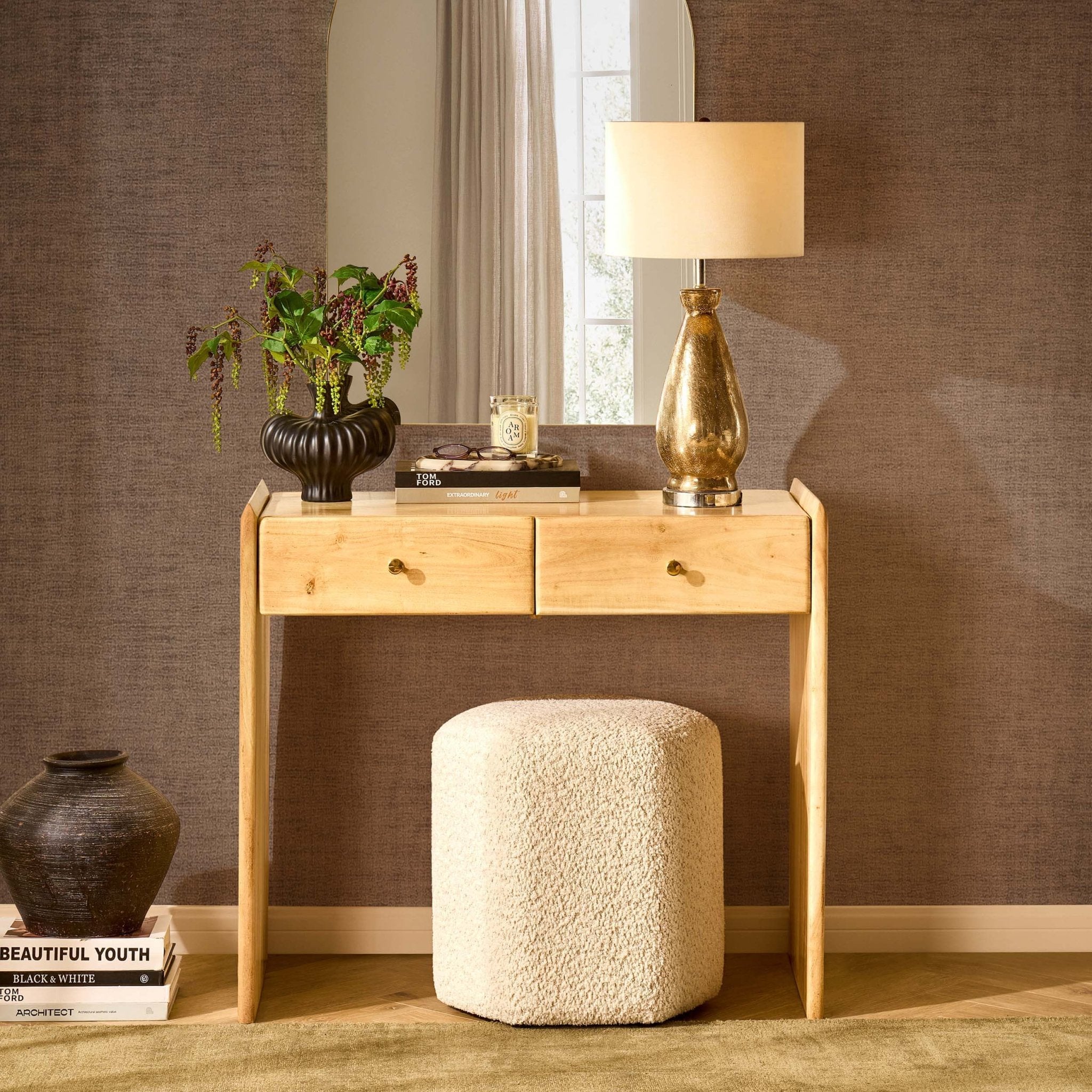 Coiffeuse en bois - Bois clair