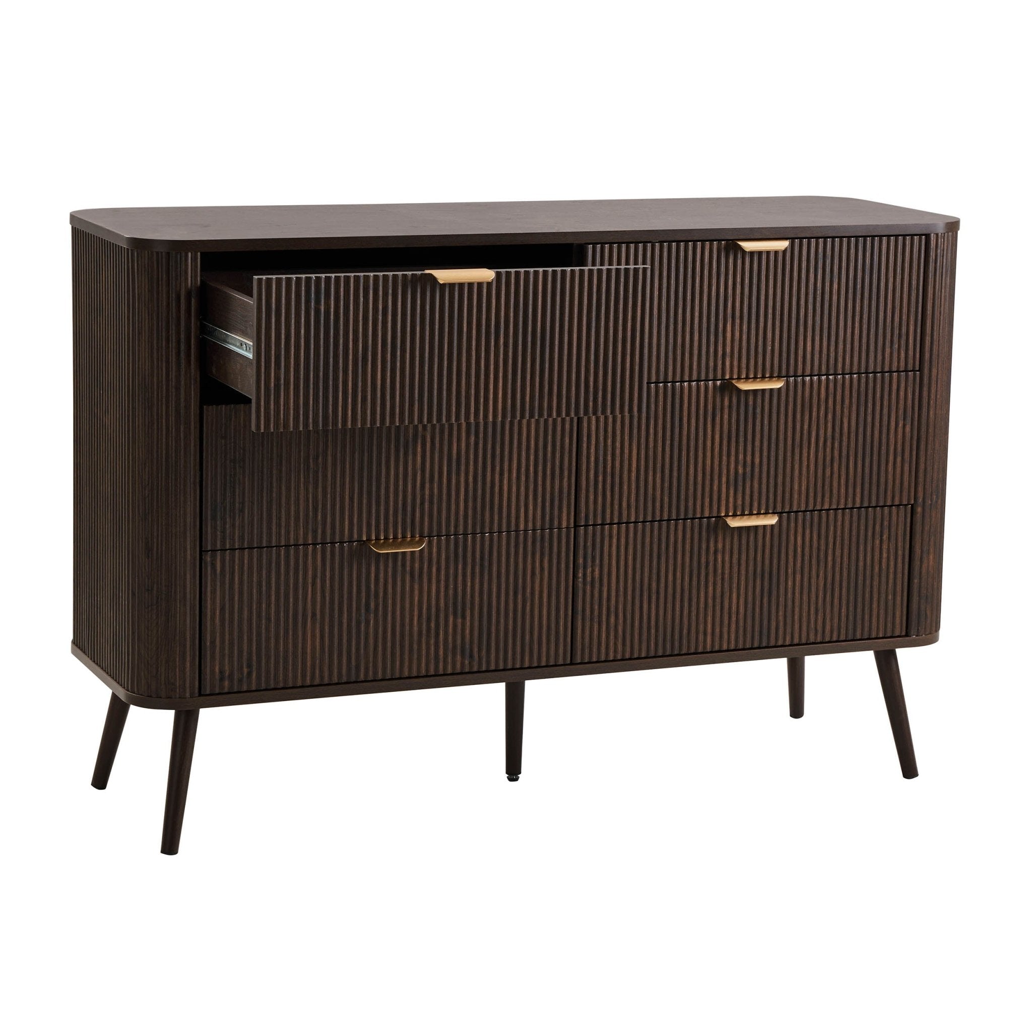 Grande commode 6 tiroirs - Noyer