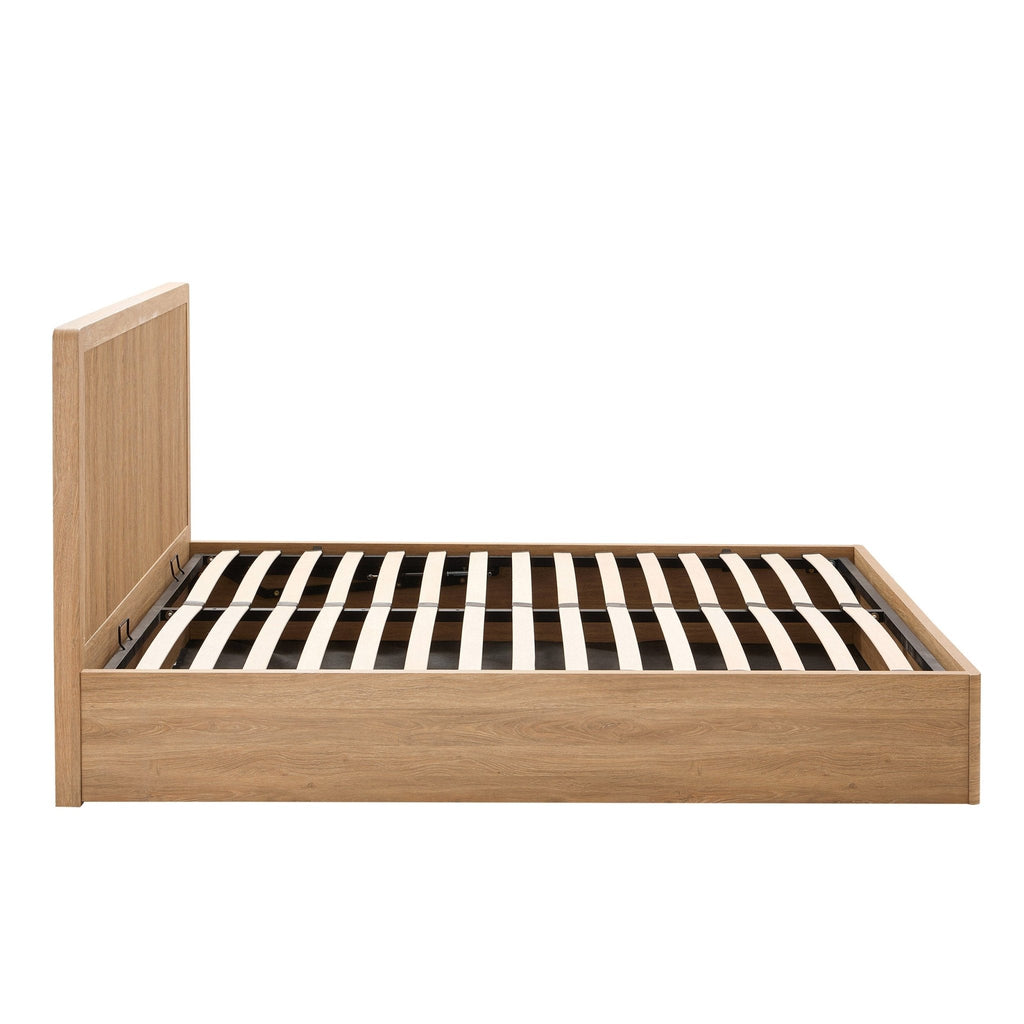 Lit de rangement - Bois clair