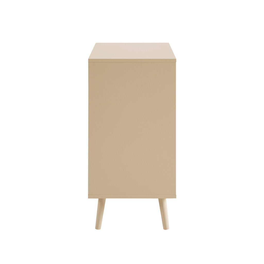 Commode 3 tiroirs tissée – Sable