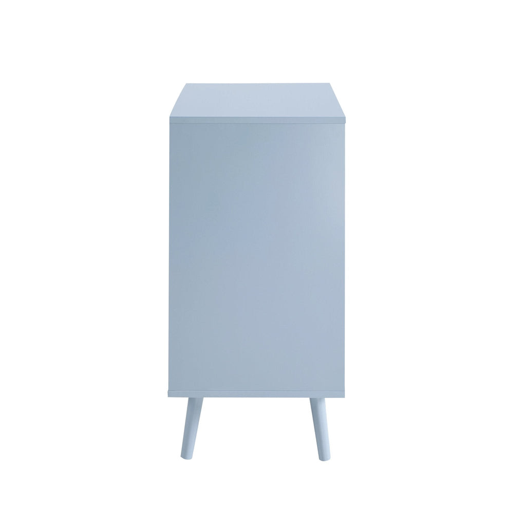 Commode tressée à 3 tiroirs - Bleu ciel
