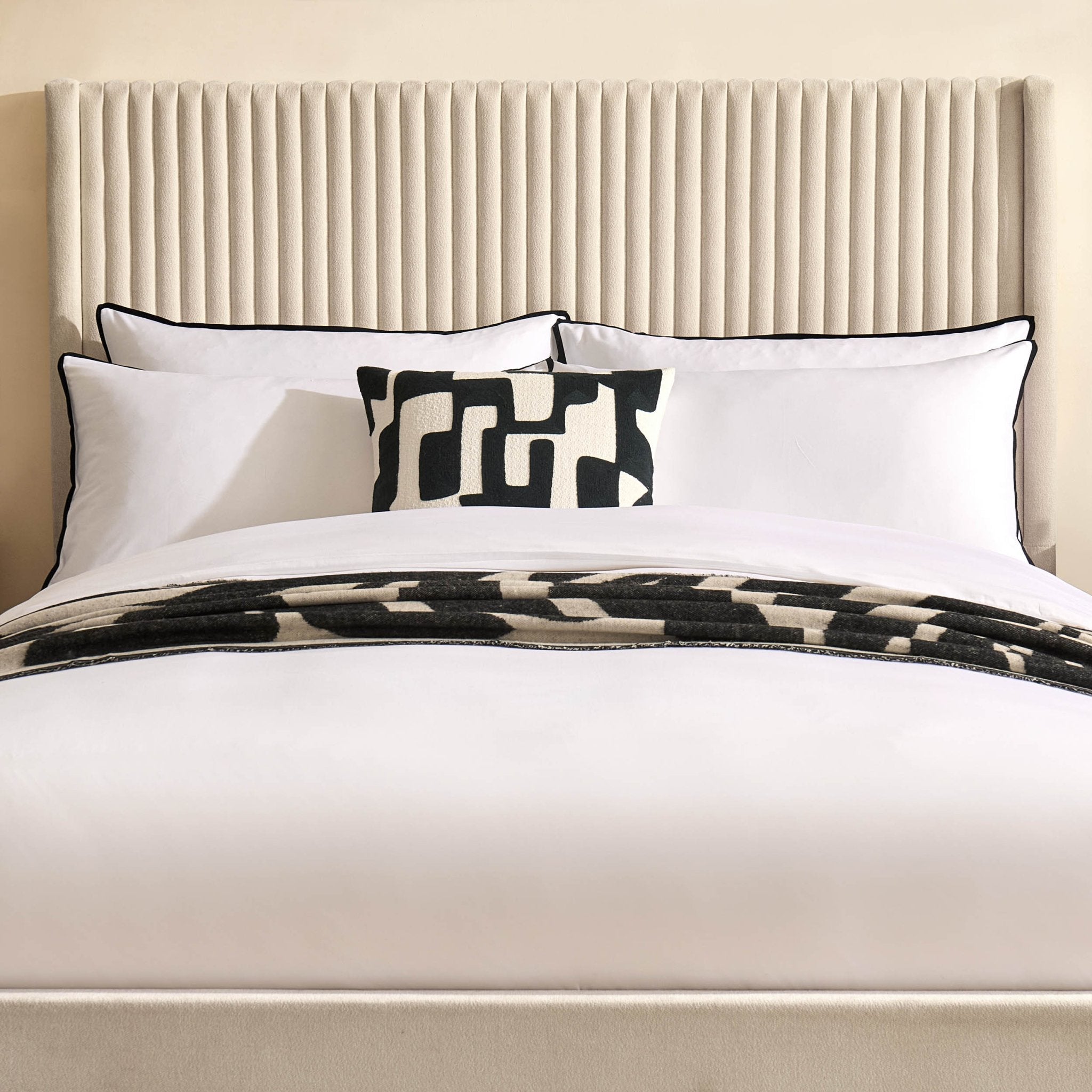 Lit coffre – Chenille ivoire