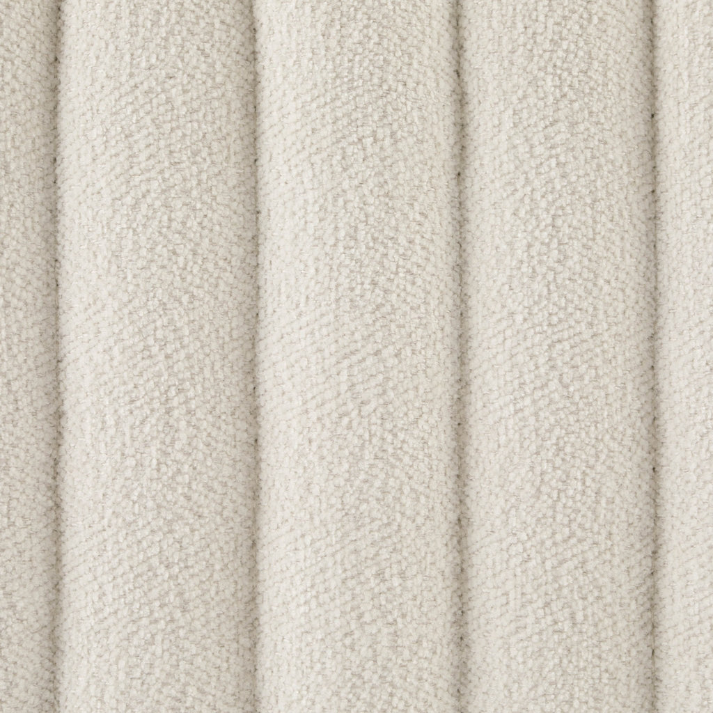 Banc de rangement nervuré - Chenille ivoire