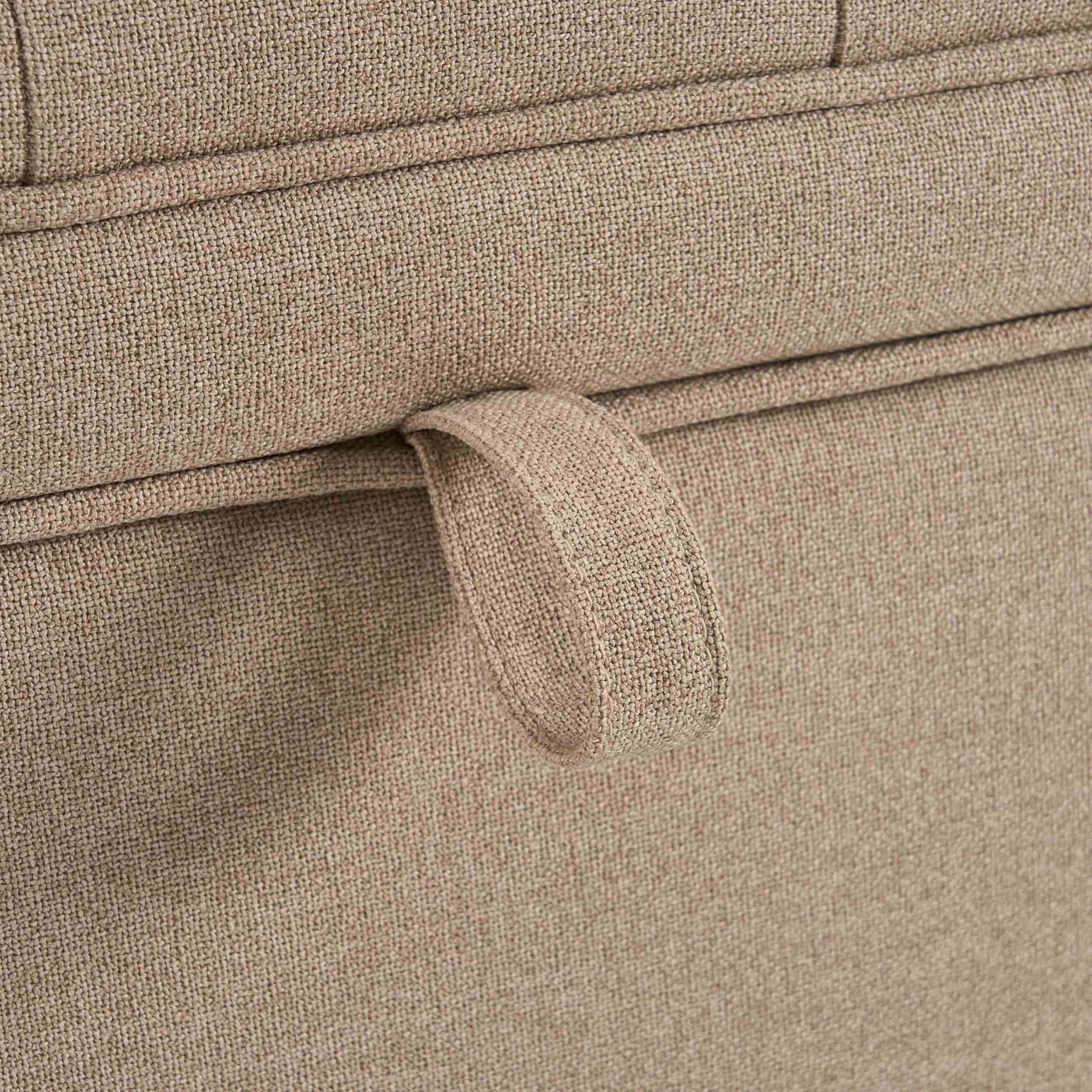 Banc de rangement capitonné - Avoine