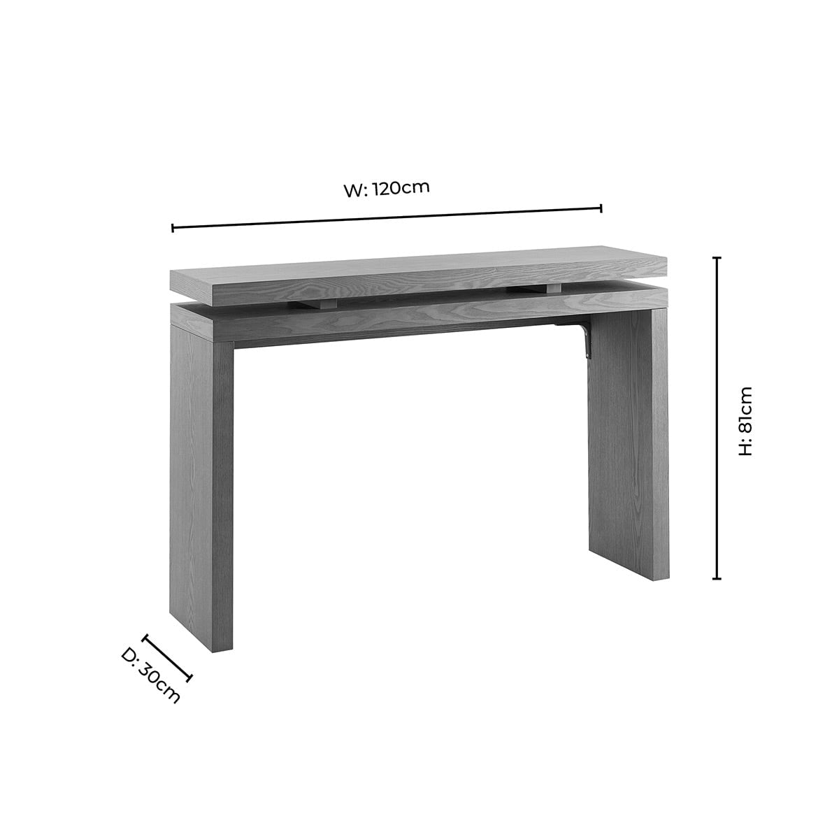 Console Penny Ash - Bois clair