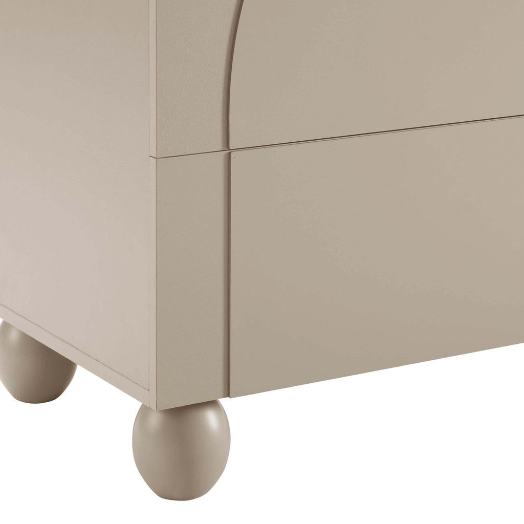 Commode 3 tiroirs Arc Façade - Taupe