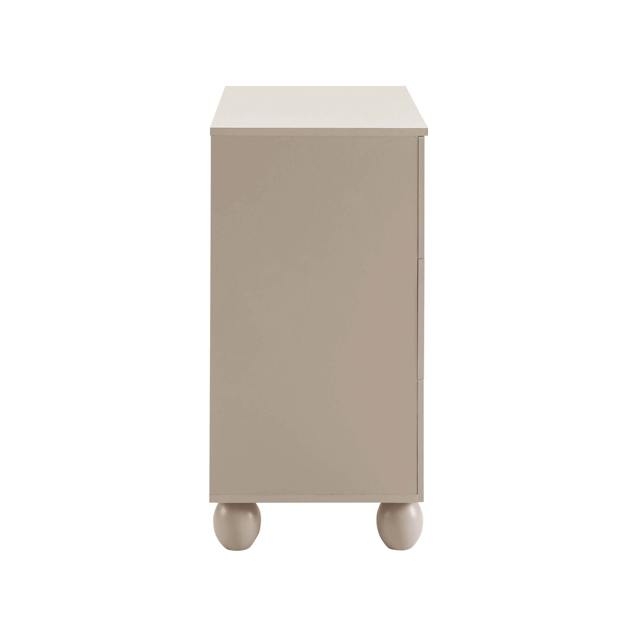 Commode 3 tiroirs Arc Façade - Taupe