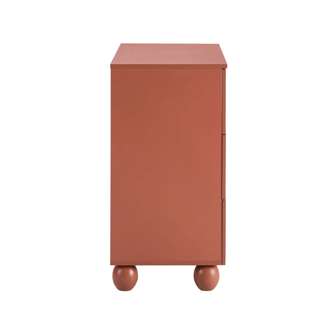 Commode à 3 tiroirs Arch Front – Terre cuite