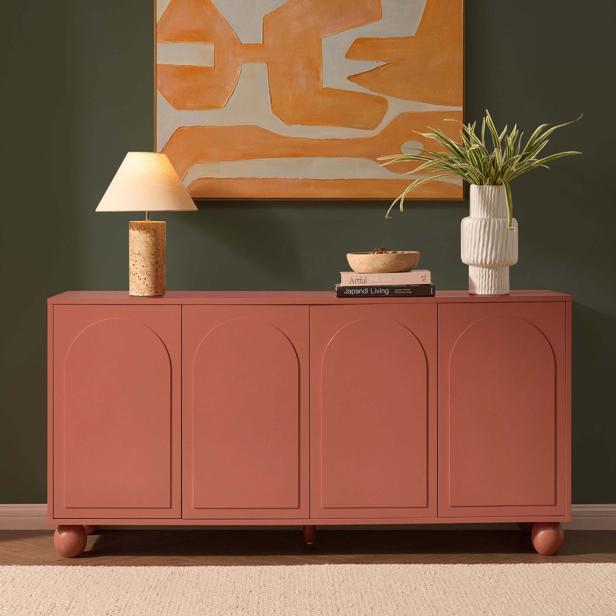 Buffet 4 portes Arch Front - Terracotta