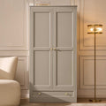 Armoire 2 Portes avec Tiroir - Taupe