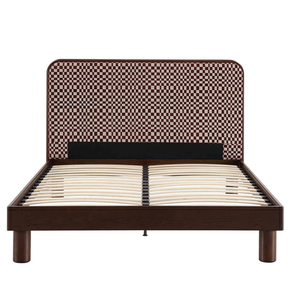 Cadre de lit - Damier rouge
