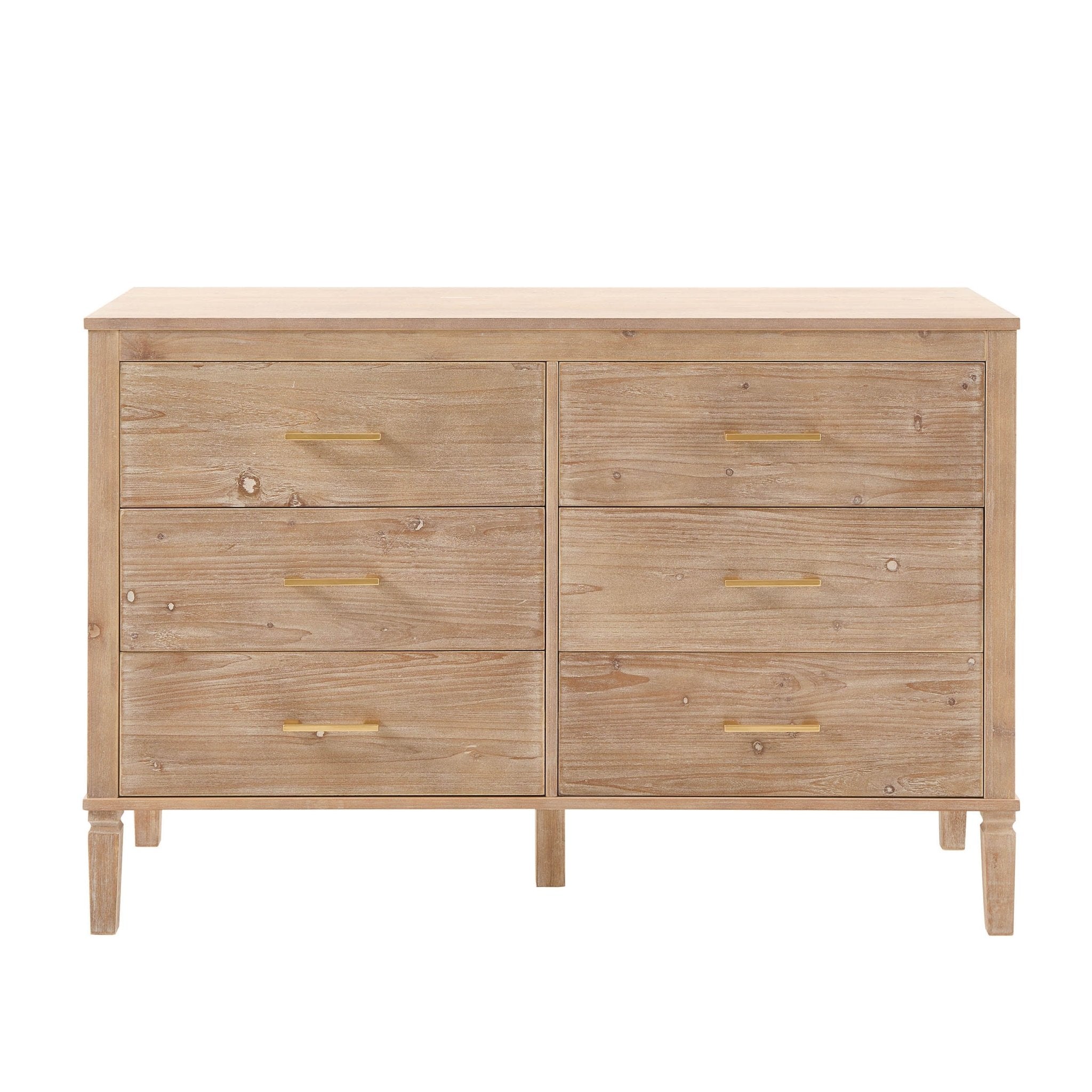Commode 6 tiroirs - Bois délavé