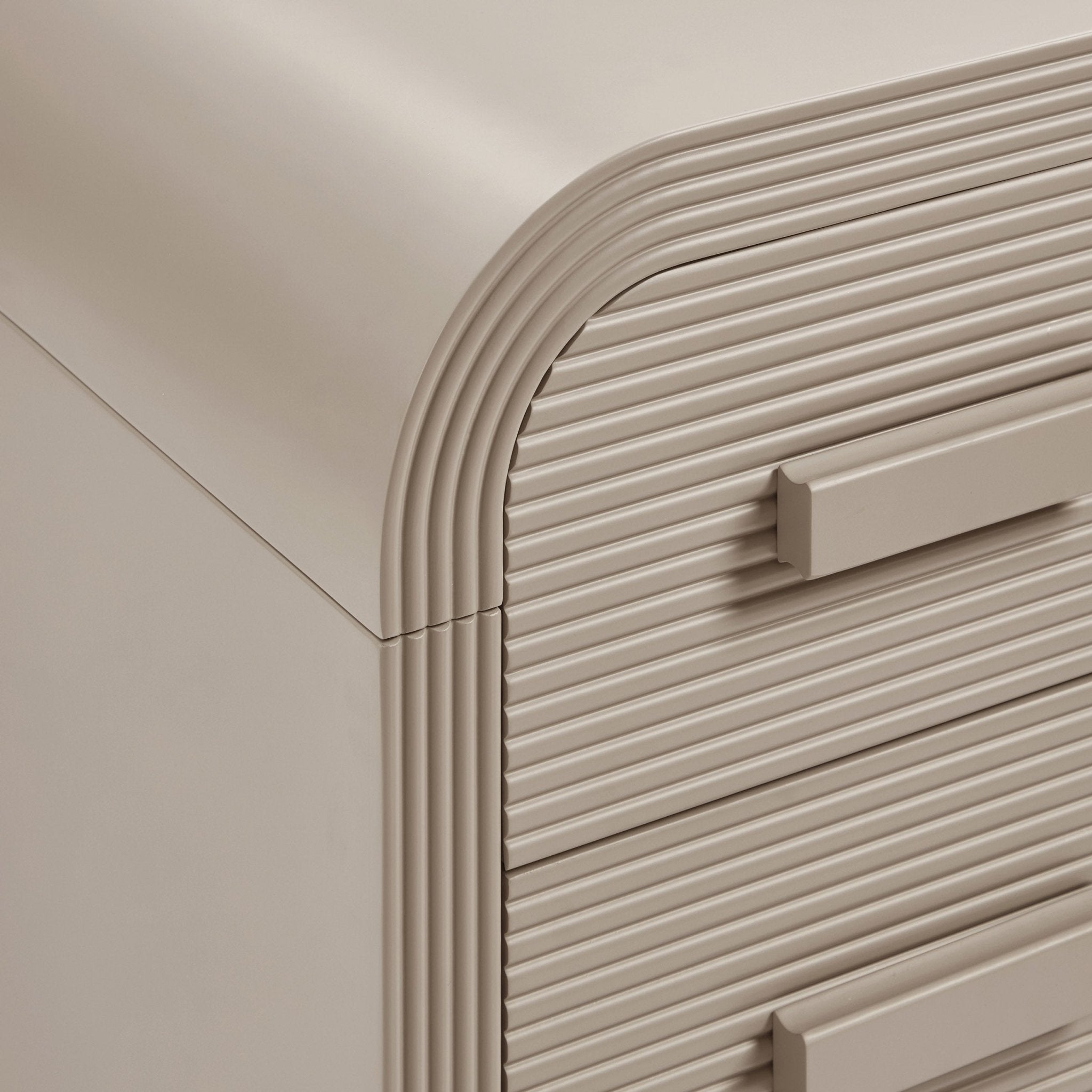 Table de chevet 2 tiroirs - Taupe