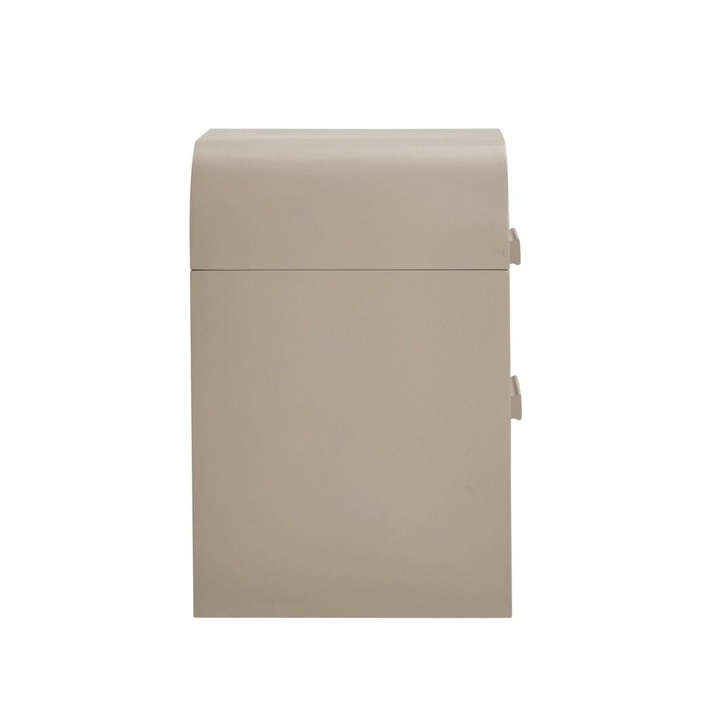 Table de chevet 2 tiroirs - Taupe
