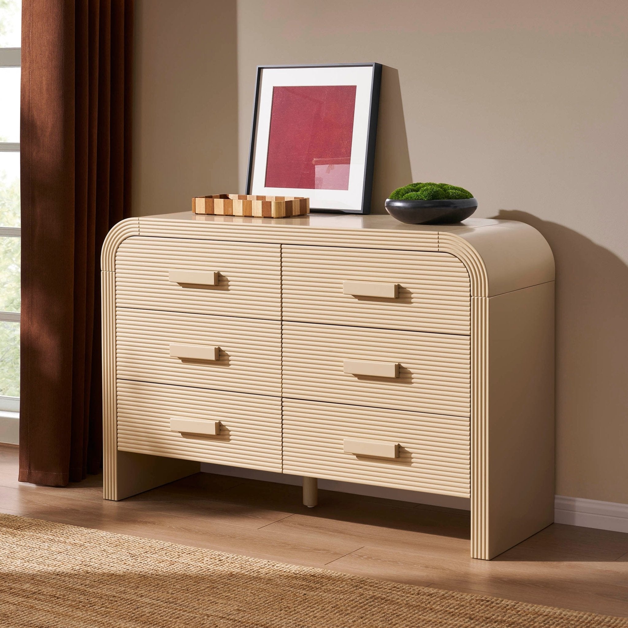Commode 6 tiroirs - Sable