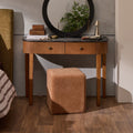 Console - Bois moyen/Dessus marbre