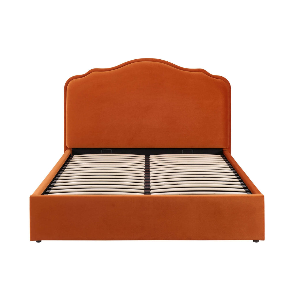 Lit coffre - Orange vif