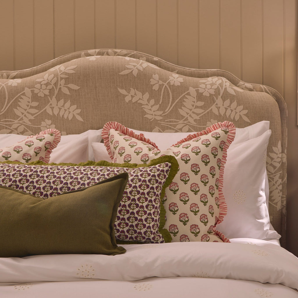 Lit coffre - Fleurs Jacquard