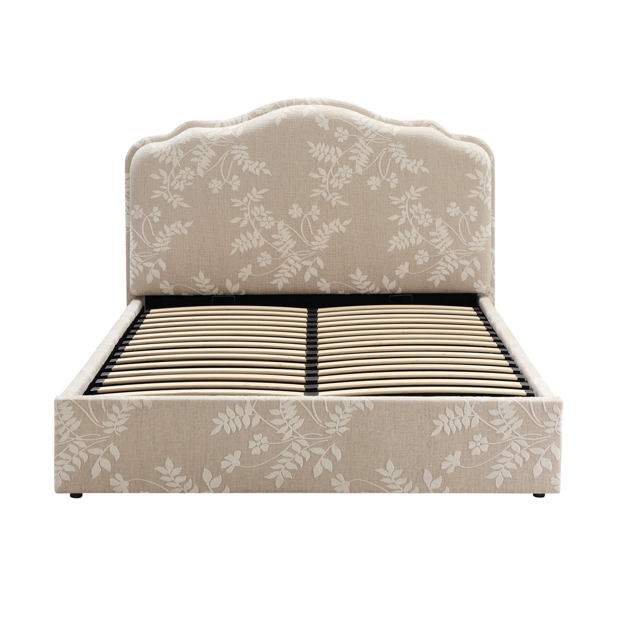 Lit coffre - Fleurs Jacquard